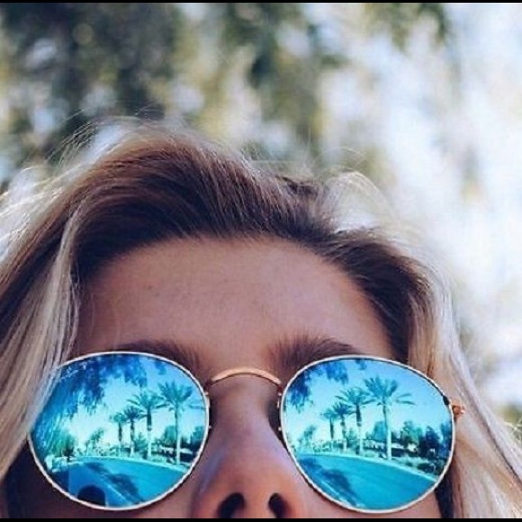 ray ban round metal sunglasses blue ray ban round metal sunglasses blue